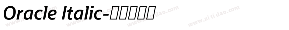 Oracle Italic字体转换